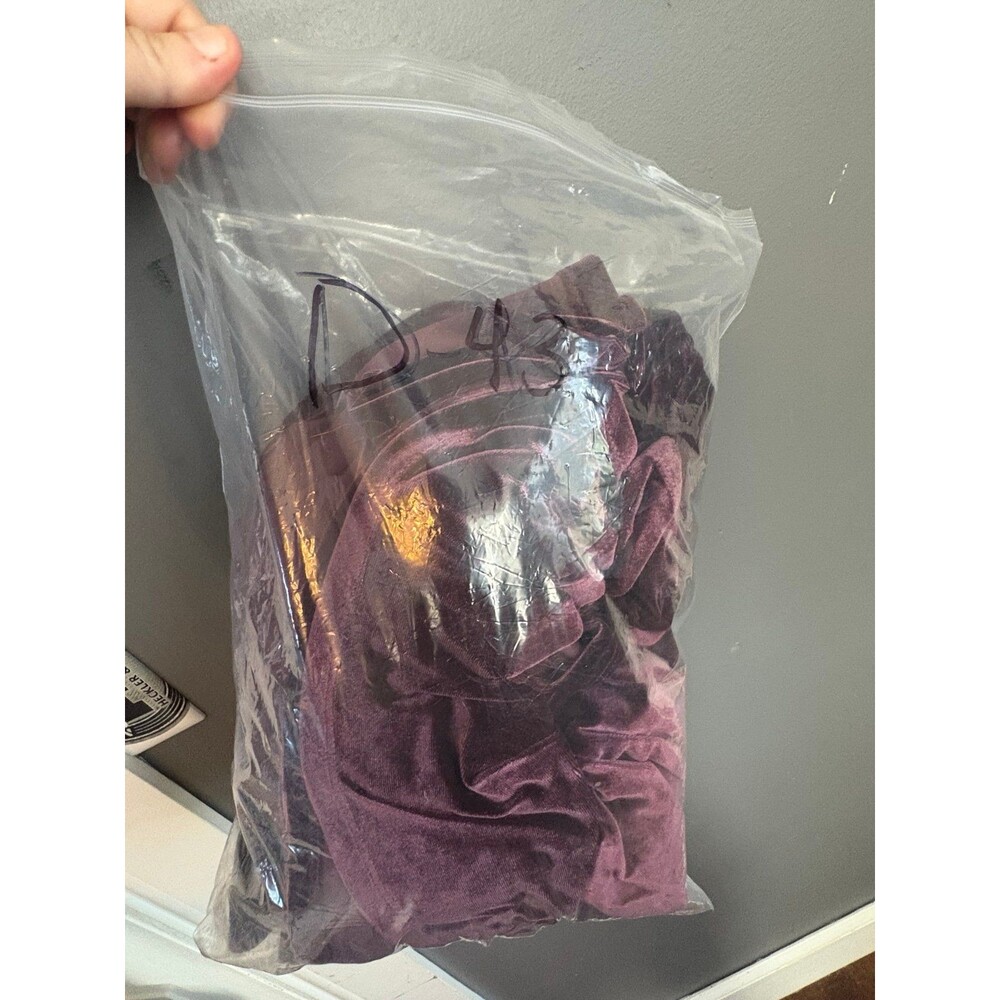Torrid size 2 purple velvet maxi dress - Picture 6 of 6